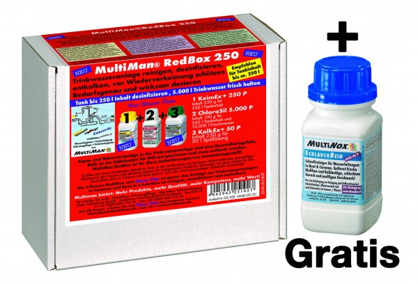MultiMan® Mai RedBox 250. Erhältl. 13.5. - 6.6.22